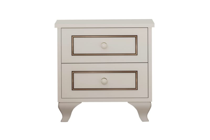 Alwen Yöpöytä 45 cm - Matta Valkoinen - Huonekalut - Pöytä & ruokailuryhmä - Apupöytä & sivupöytä - Yöpöytä