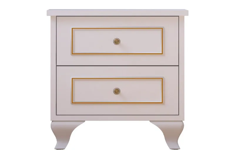 Alwen Yöpöytä 45 cm, Matta Valkoinen