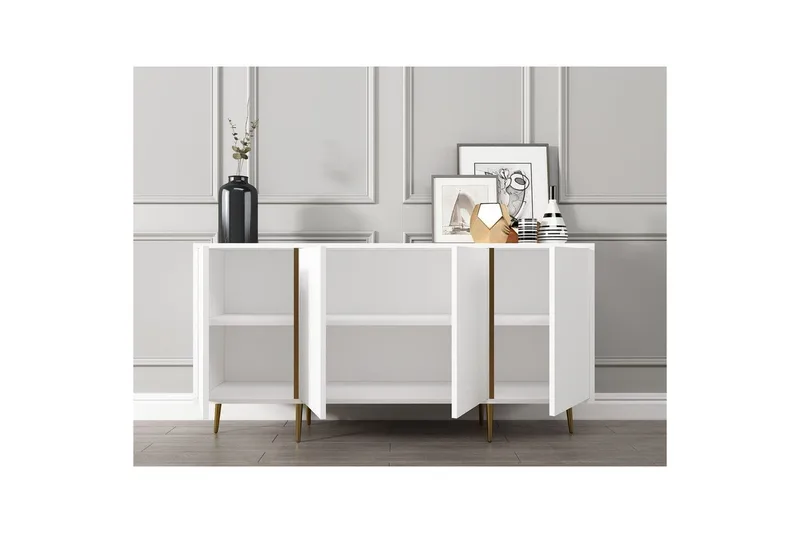 Ampelio Konsolipöytä 150 cm - Valkoinen - Huonekalut - Pöytä & ruokailuryhmä - Apupöytä & sivupöytä - Konsolipöytä