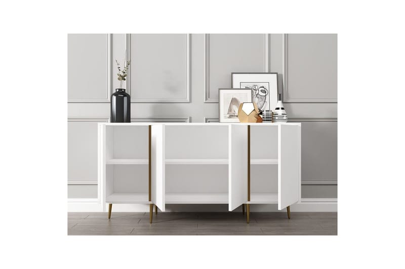 Ampelio Konsolipöytä 150 cm - Valkoinen - Huonekalut - Pöytä & ruokailuryhmä - Apupöytä & sivupöytä - Konsolipöytä