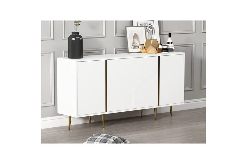 Ampelio Konsolipöytä 150 cm - Valkoinen - Huonekalut - Pöytä & ruokailuryhmä - Apupöytä & sivupöytä - Konsolipöytä