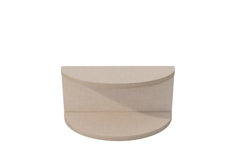 Antigua Seinälle Kiinnitettävä Yöpöytä 45 cm Vaalealla Puujäljitelmäpinnalla, Säilytystila Hyllyllä, Beige