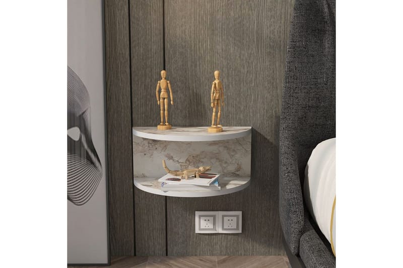 Antigua Yöpöytä 45 cm - Valkoinen - Huonekalut - Pöytä & ruokailuryhmä - Apupöytä & sivupöytä - Yöpöytä