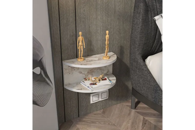 Antigua Yöpöytä 45 cm - Valkoinen - Huonekalut - Pöytä & ruokailuryhmä - Apupöytä & sivupöytä - Yöpöytä