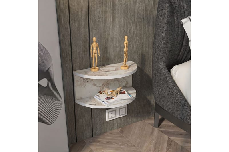 Antigua Yöpöytä 45 cm - Valkoinen - Huonekalut - Pöytä & ruokailuryhmä - Apupöytä & sivupöytä - Yöpöytä