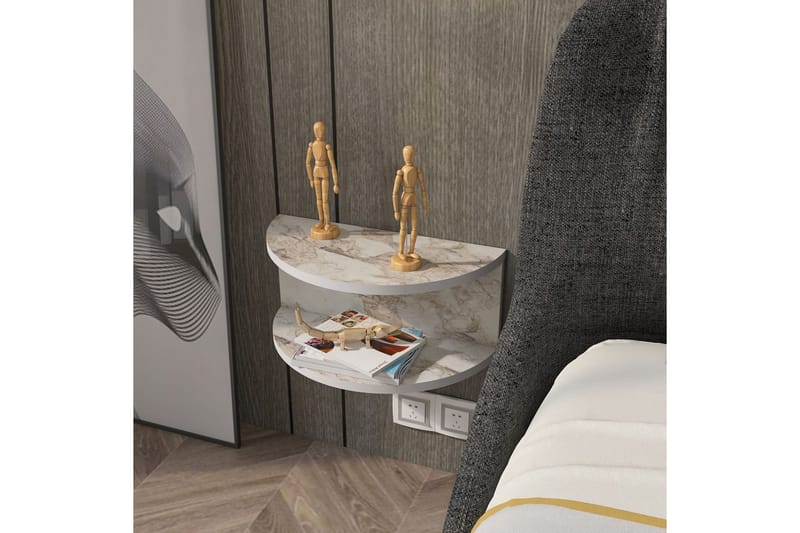 Antigua Yöpöytä 45 cm - Valkoinen - Huonekalut - Pöytä & ruokailuryhmä - Apupöytä & sivupöytä - Yöpöytä