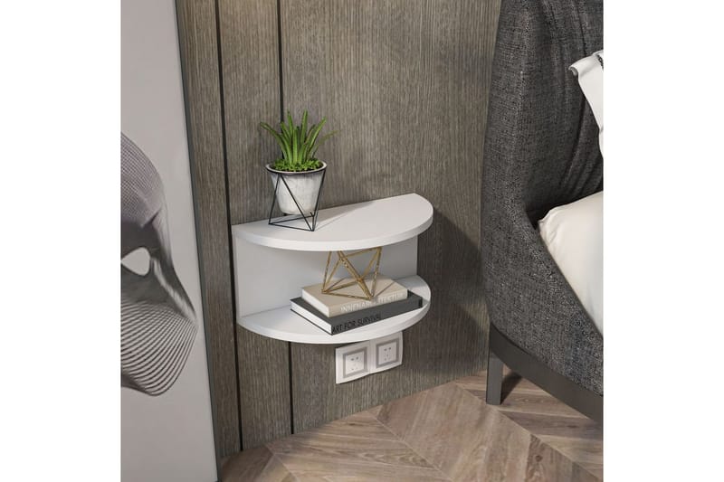 Antigua Yöpöytä 45 cm - Valkoinen - Huonekalut - Pöytä & ruokailuryhmä - Apupöytä & sivupöytä - Yöpöytä