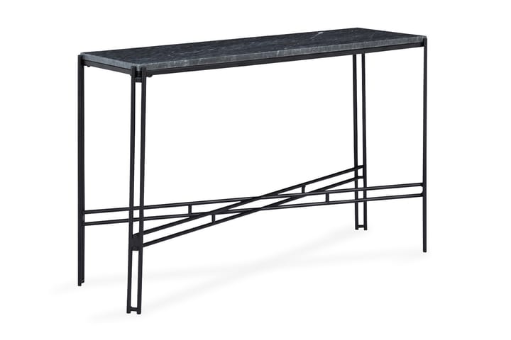 Apupöytä Sisko 100 cm Marmori - Musta/Harmaa - Konsolipöytä - Eteispöytä