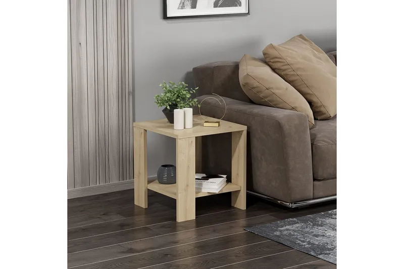 Asrel Sivupöytä 40 cm - Tammi - Huonekalut - Pöytä & ruokailuryhmä - Apupöytä & sivupöytä - Tarjotinpöytä & pikkupöytä