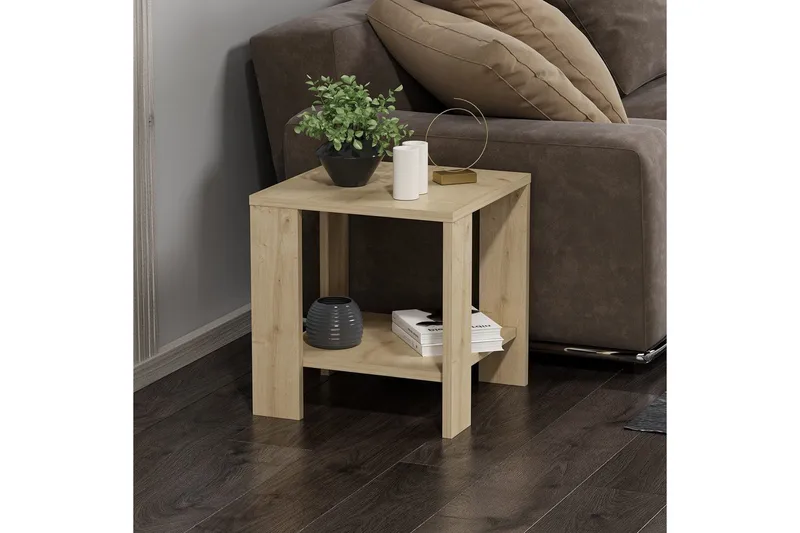 Asrel Sivupöytä 40 cm - Tammi - Huonekalut - Pöytä & ruokailuryhmä - Apupöytä & sivupöytä - Tarjotinpöytä & pikkupöytä