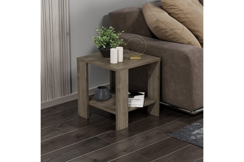 Asrel Sivupöytä 40 cm - Pähkinä - Huonekalut - Pöytä & ruokailuryhmä - Apupöytä & sivupöytä - Tarjotinpöytä & pikkupöytä