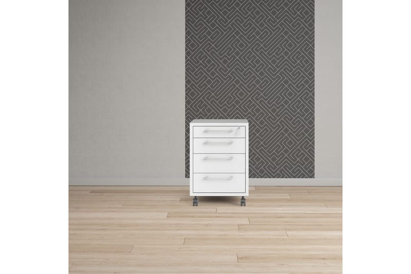 Astric Yöpöytä 48,2 cm - Valkoinen - Huonekalut - Pöytä & ruokailuryhmä - Apupöytä & sivupöytä - Yöpöytä