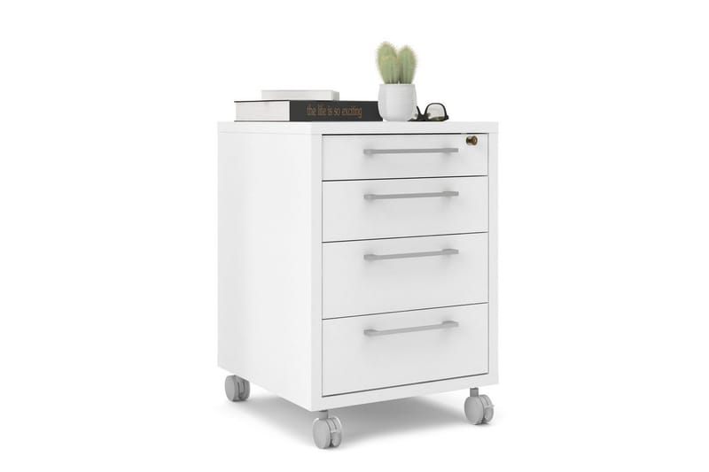 Astric Yöpöytä 48,2 cm - Valkoinen - Huonekalut - Pöytä & ruokailuryhmä - Apupöytä & sivupöytä - Yöpöytä