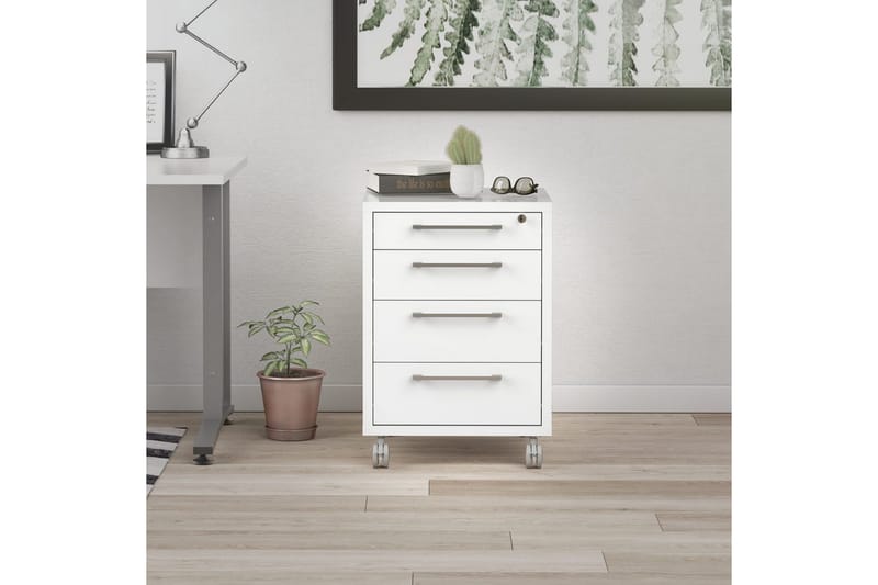 Astric Yöpöytä 48,2 cm - Valkoinen - Huonekalut - Pöytä & ruokailuryhmä - Apupöytä & sivupöytä - Yöpöytä