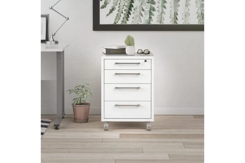 Astric Yöpöytä 48,2 cm - Valkoinen - Huonekalut - Pöytä & ruokailuryhmä - Apupöytä & sivupöytä - Yöpöytä