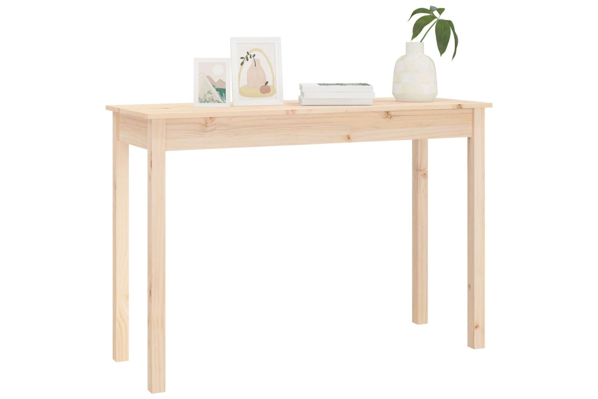 beBasic Konsolipöytä 110x40x75 cm täysi mänty - Ruskea - Huonekalut - Pöytä & ruokailuryhmä - Apupöytä & sivupöytä - Konsolipöytä