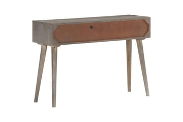 beBasic Konsolipöytä harmaa 110x35x75 cm täysi karkea mangopuu - Harmaa - Huonekalut - Pöytä & ruokailuryhmä - Apupöytä & sivupöytä - Konsolipöytä