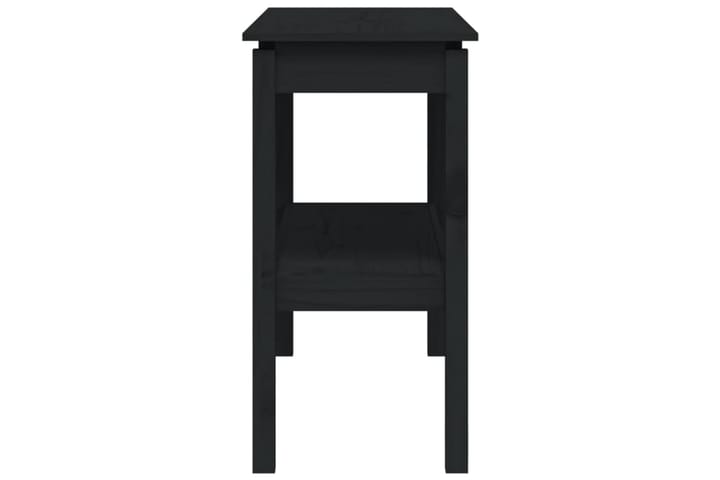 beBasic Konsolipöytä musta 110x40x75 cm täysi mänty - Musta - Konsolipöytä - Eteispöytä