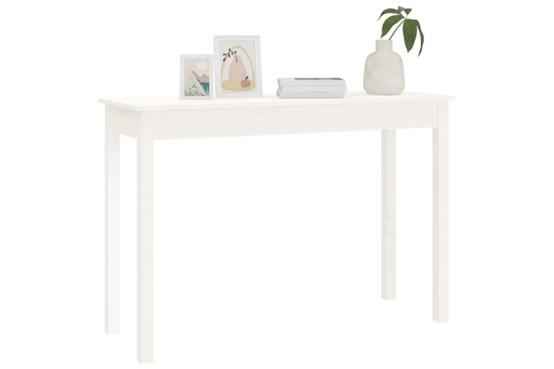 beBasic Konsolipöytä valkoinen 110x40x75 cm täysi mänty - Valkoinen - Huonekalut - Pöytä & ruokailuryhmä - Apupöytä & sivupöytä - Konsolipöytä