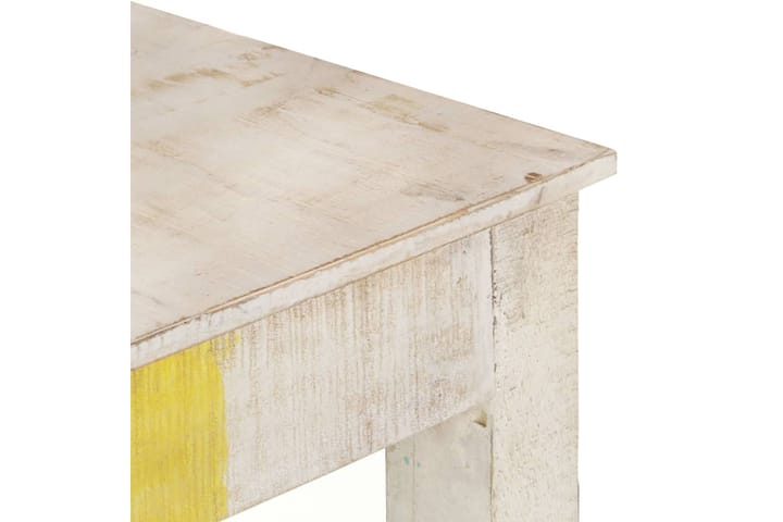 beBasic Konsolipöytä valkoinen 115x35x77 cm karkea mangopuu - Valkoinen - Konsolipöytä - Eteispöytä