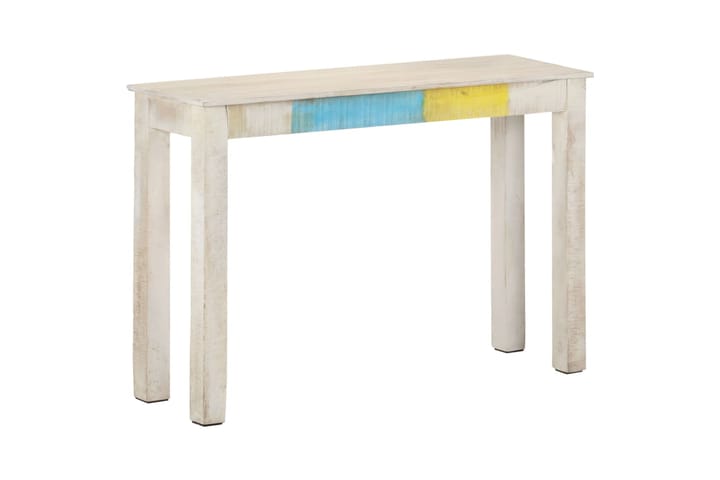 beBasic Konsolipöytä valkoinen 115x35x77 cm karkea mangopuu - Valkoinen - Konsolipöytä - Eteispöytä