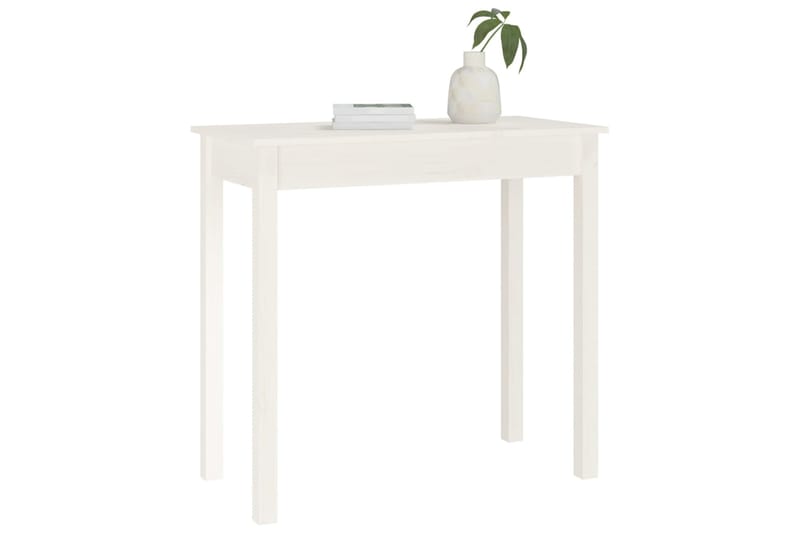 beBasic Konsolipöytä valkoinen 80x40x75 cm täysi mänty - Valkoinen - Huonekalut - Pöytä & ruokailuryhmä - Apupöytä & sivupöytä - Konsolipöytä