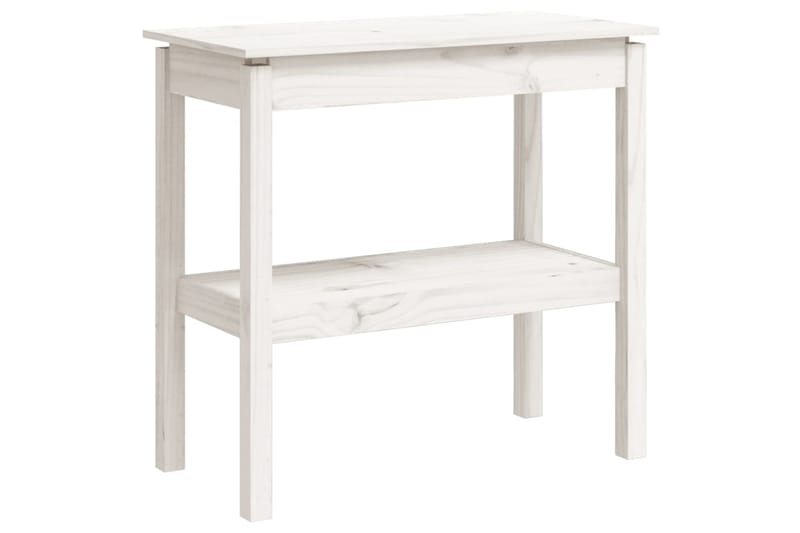 beBasic Konsolipöytä valkoinen 80x40x75 cm täysi mänty - Valkoinen - Huonekalut - Pöytä & ruokailuryhmä - Apupöytä & sivupöytä - Konsolipöytä