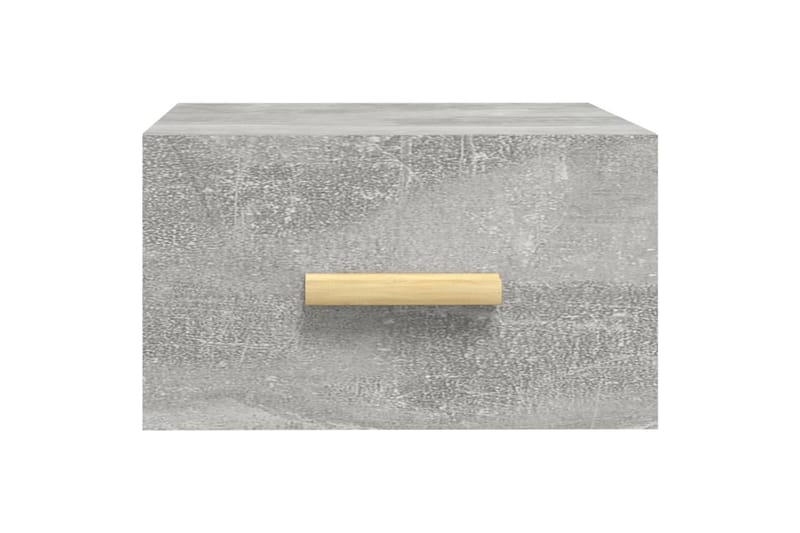 beBasic Seinäkiinnitettävä yöpöytä betoninharmaa 35x35x20 cm - Harmaa - Huonekalut - Pöytä & ruokailuryhmä - Apupöytä & sivupöytä - Yöpöytä