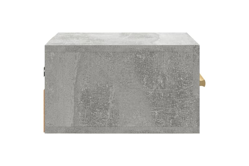 beBasic Seinäkiinnitettävä yöpöytä betoninharmaa 35x35x20 cm - Harmaa - Huonekalut - Pöytä & ruokailuryhmä - Apupöytä & sivupöytä - Yöpöytä