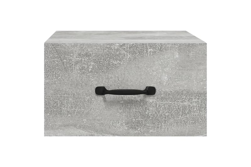 beBasic Seinäkiinnitettävä yöpöytä betoninharmaa 35x35x20 cm - Harmaa - Huonekalut - Pöytä & ruokailuryhmä - Apupöytä & sivupöytä - Yöpöytä