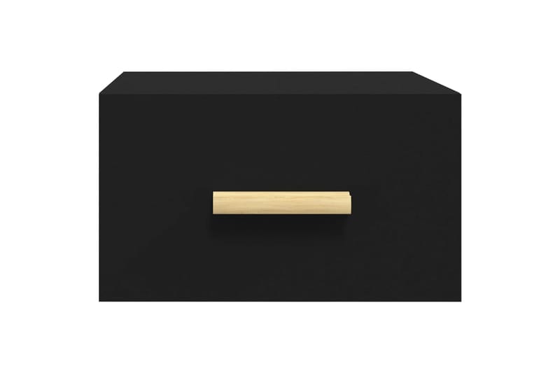 beBasic Seinäkiinnitettävä yöpöytä musta 35x35x20 cm - Musta - Huonekalut - Pöytä & ruokailuryhmä - Apupöytä & sivupöytä - Yöpöytä