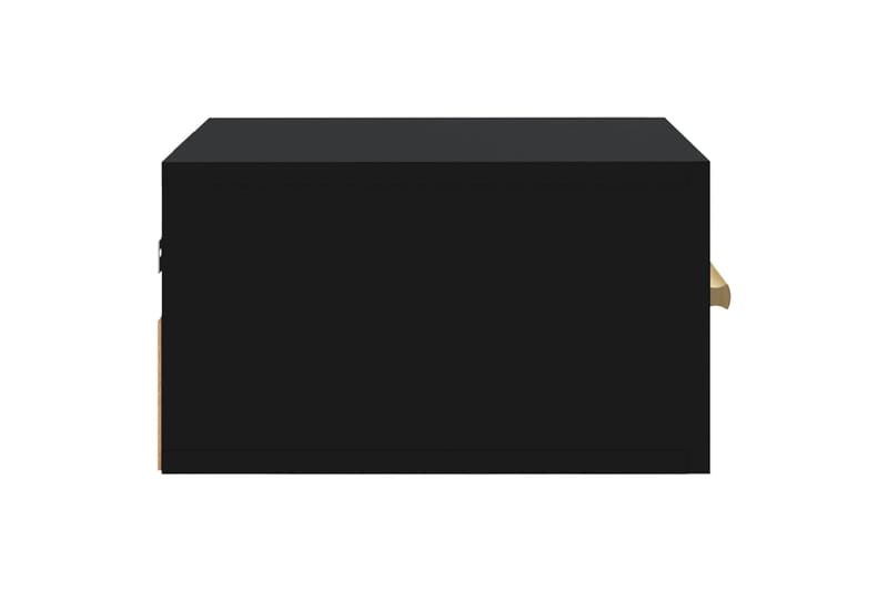 beBasic Seinäkiinnitettävä yöpöytä musta 35x35x20 cm - Musta - Huonekalut - Pöytä & ruokailuryhmä - Apupöytä & sivupöytä - Yöpöytä