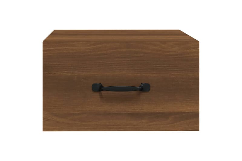 beBasic Seinäkiinnitettävä yöpöytä ruskea tammi 35x35x20 cm - Ruskea - Huonekalut - Pöytä & ruokailuryhmä - Apupöytä & sivupöytä - Yöpöytä