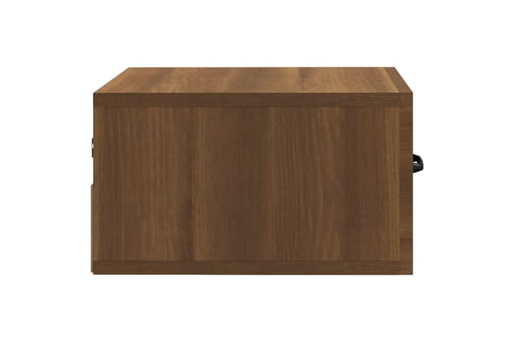 beBasic Seinäkiinnitettävä yöpöytä ruskea tammi 35x35x20 cm - Ruskea - Yöpöytä