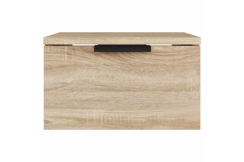 beBasic Seinäkiinnitettävä yöpöytä Sonoma-tammi 34x30x20 cm - Ruskea - Huonekalut - Pöytä & ruokailuryhmä - Apupöytä & sivupöytä - Yöpöytä