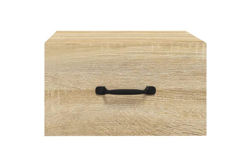 beBasic Seinäkiinnitettävä yöpöytä Sonoma-tammi 35x35x20 cm - Ruskea - Huonekalut - Pöytä & ruokailuryhmä - Apupöytä & sivupöytä - Yöpöytä