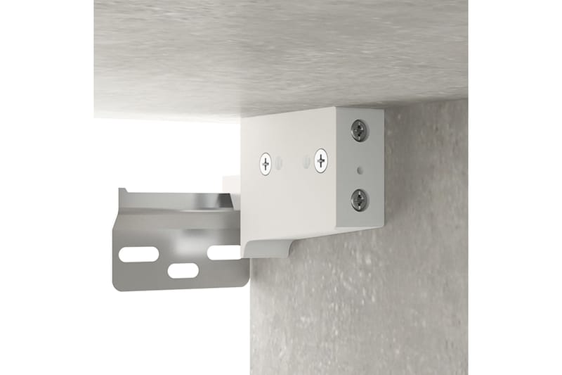 beBasic Seinäkiinnitettävät yöpöydät 2 kpl betoninharmaa 35x35x20 cm - Harmaa - Huonekalut - Pöytä & ruokailuryhmä - Apupöytä & sivupöytä - Yöpöytä