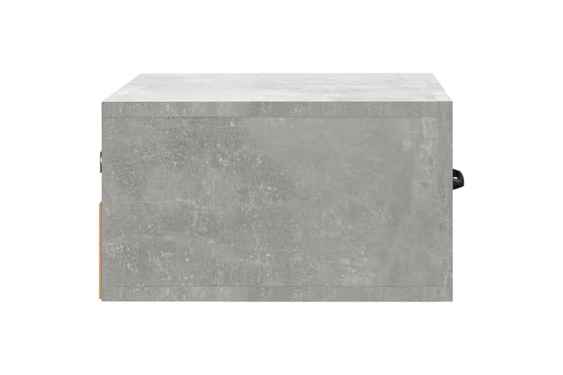 beBasic Seinäkiinnitettävät yöpöydät 2 kpl betoninharmaa 35x35x20 cm - Harmaa - Huonekalut - Pöytä & ruokailuryhmä - Apupöytä & sivupöytä - Yöpöytä