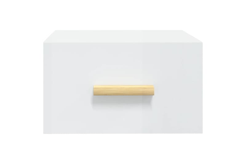 beBasic Seinäkiinnitettävät yöpöydät 2 kpl korkeak. valk. 35x35x20 cm - Valkoinen - Huonekalut - Pöytä & ruokailuryhmä - Apupöytä & sivupöytä - Yöpöytä