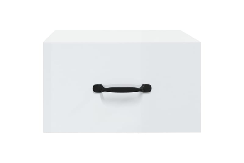 beBasic Seinäkiinnitettävät yöpöydät 2 kpl korkeak. valk. 35x35x20 cm - Valkoinen - Huonekalut - Pöytä & ruokailuryhmä - Apupöytä & sivupöytä - Yöpöytä
