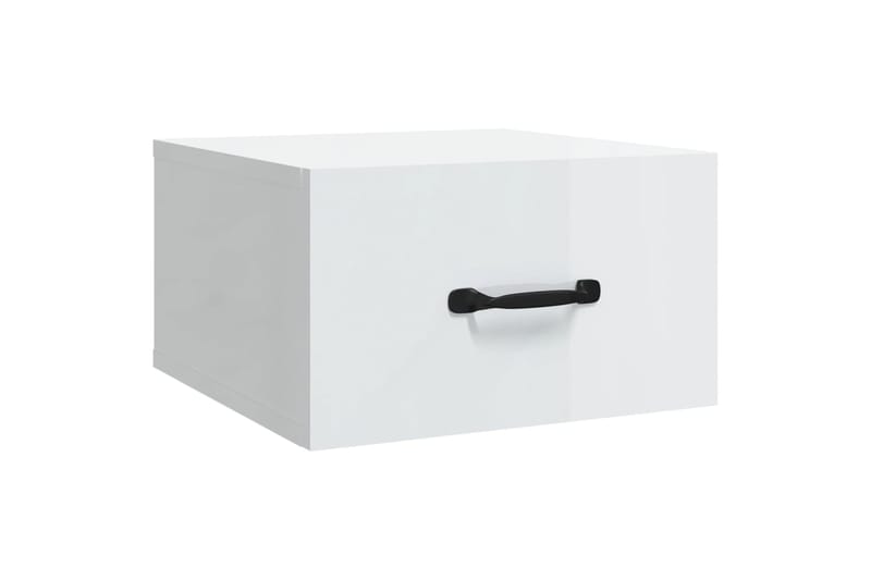 beBasic Seinäkiinnitettävät yöpöydät 2 kpl korkeak. valk. 35x35x20 cm - Valkoinen - Huonekalut - Pöytä & ruokailuryhmä - Apupöytä & sivupöytä - Yöpöytä