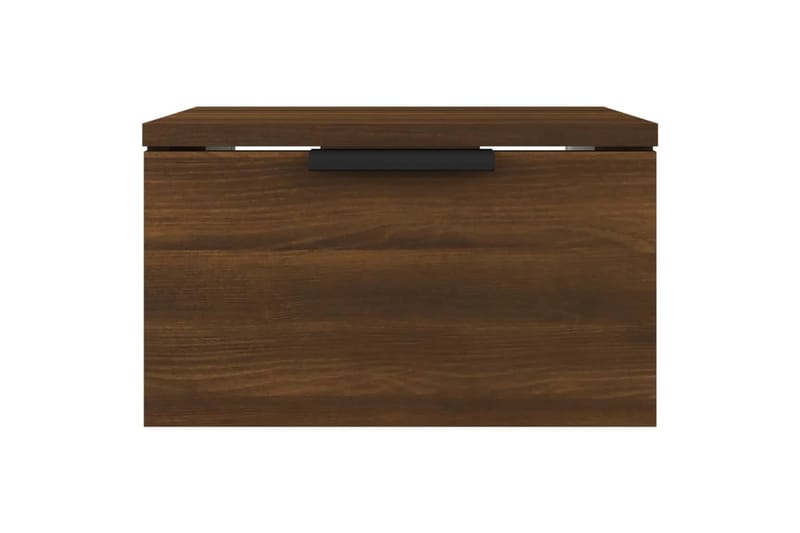 beBasic Seinäkiinnitettävät yöpöydät 2 kpl ruskea tammi 34x30x20 cm - Ruskea - Huonekalut - Pöytä & ruokailuryhmä - Apupöytä & sivupöytä - Yöpöytä