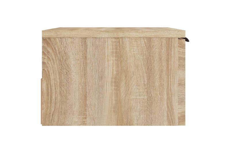 beBasic Seinäkiinnitettävät yöpöydät 2 kpl Sonoma-tammi 34x30x20 cm - Ruskea - Huonekalut - Pöytä & ruokailuryhmä - Apupöytä & sivupöytä - Yöpöytä