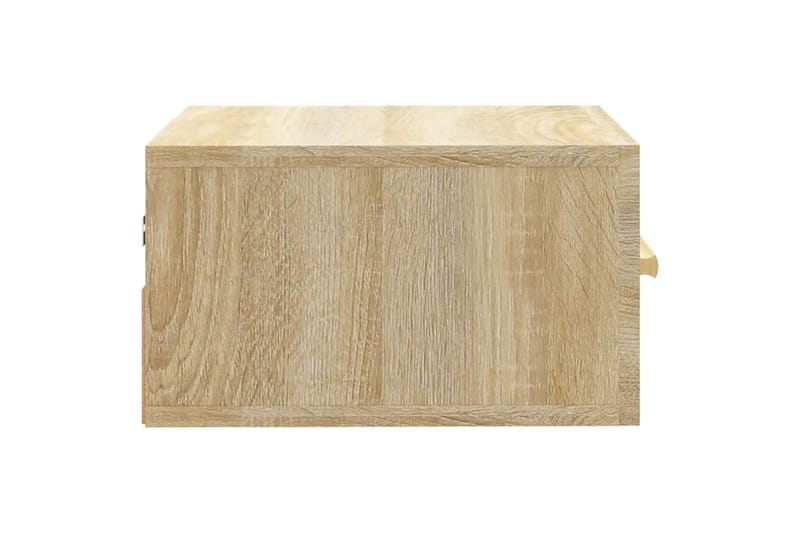 beBasic Seinäkiinnitettävät yöpöydät 2 kpl Sonoma-tammi 35x35x20 cm - Ruskea - Huonekalut - Pöytä & ruokailuryhmä - Apupöytä & sivupöytä - Yöpöytä