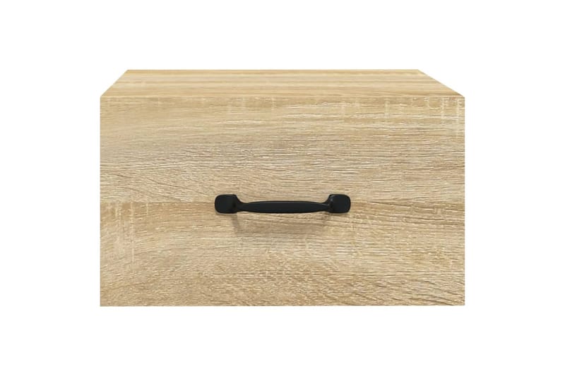 beBasic Seinäkiinnitettävät yöpöydät 2 kpl Sonoma-tammi 35x35x20 cm - Ruskea - Huonekalut - Pöytä & ruokailuryhmä - Apupöytä & sivupöytä - Yöpöytä