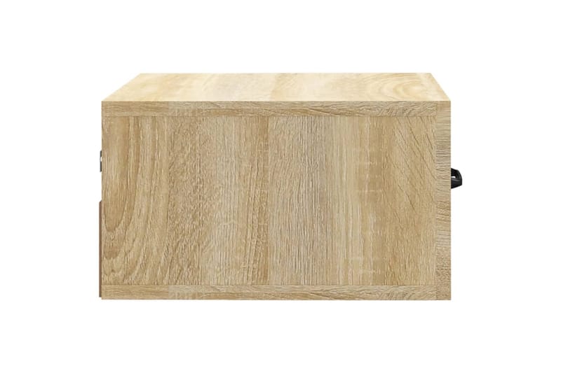 beBasic Seinäkiinnitettävät yöpöydät 2 kpl Sonoma-tammi 35x35x20 cm - Ruskea - Huonekalut - Pöytä & ruokailuryhmä - Apupöytä & sivupöytä - Yöpöytä