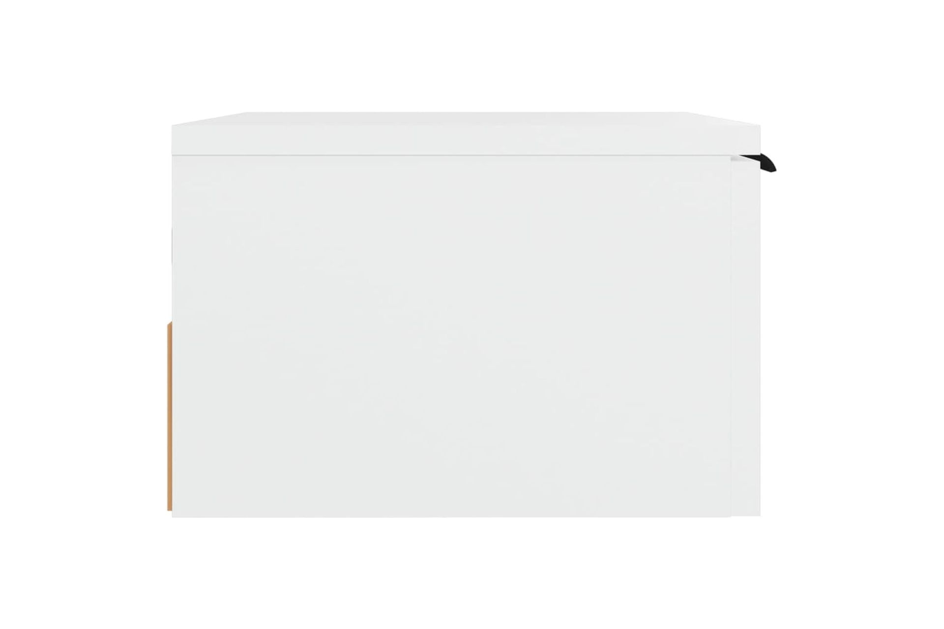 beBasic Seinäkiinnitettävät yöpöydät 2 kpl valkoinen 34x30x20 cm - Valkoinen - Huonekalut - Pöytä & ruokailuryhmä - Apupöytä & sivupöytä - Yöpöytä