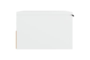 beBasic Seinäkiinnitettävät yöpöydät 2 kpl valkoinen 34x30x20 cm - Valkoinen - Huonekalut - Pöytä & ruokailuryhmä - Apupöytä & sivupöytä - Yöpöytä