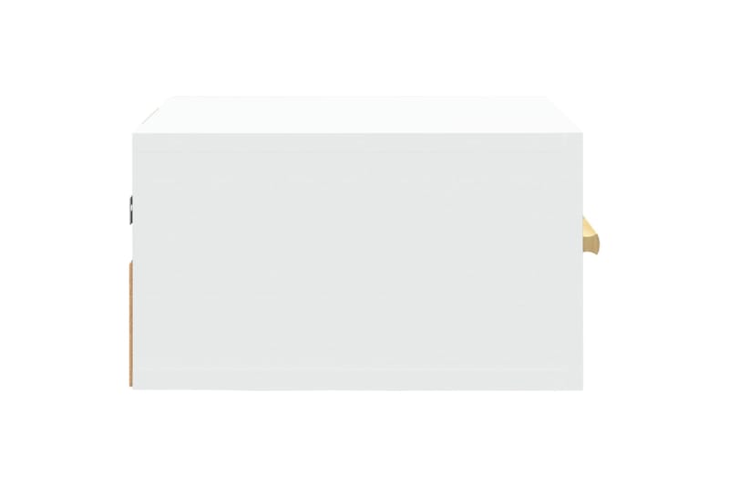 beBasic Seinäkiinnitettävät yöpöydät 2 kpl valkoinen 35x35x20 cm - Valkoinen - Huonekalut - Pöytä & ruokailuryhmä - Apupöytä & sivupöytä - Yöpöytä