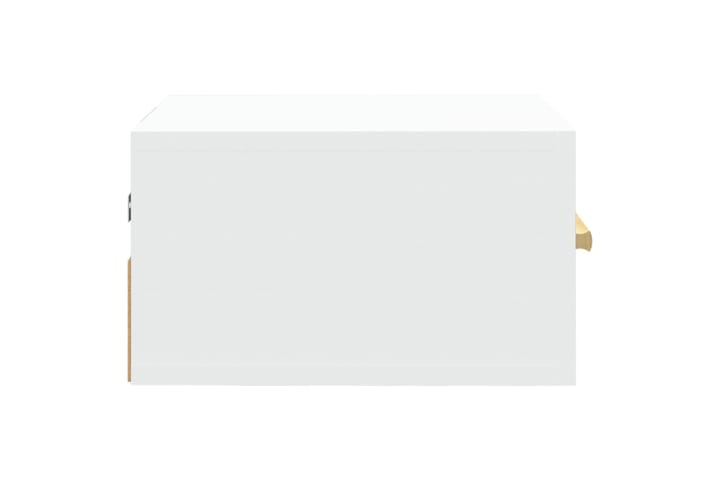 beBasic Seinäkiinnitettävät yöpöydät 2 kpl valkoinen 35x35x20 cm - Valkoinen - Yöpöytä